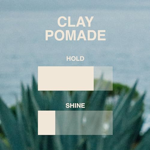 Jeff's Barbershop Clay Pomade, Sandalwood - Medium Hold, Matte Finish Hair Styling Cream Wax with Natural Beeswax & Castor Oil (3.4 fl oz/100ml)