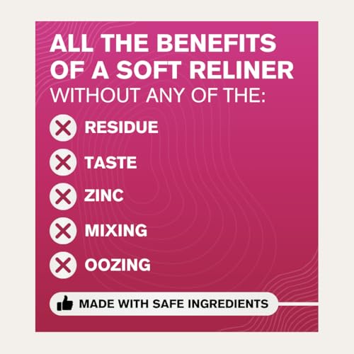 Cushion Grip Thermoplastic Denture Adhesive, 0.35 oz Travel Size | Refits and Tightens Loose Dentures On The Go | Non-Glue Adhesive, Acts Like a Soft Reliner (Pack of 5)