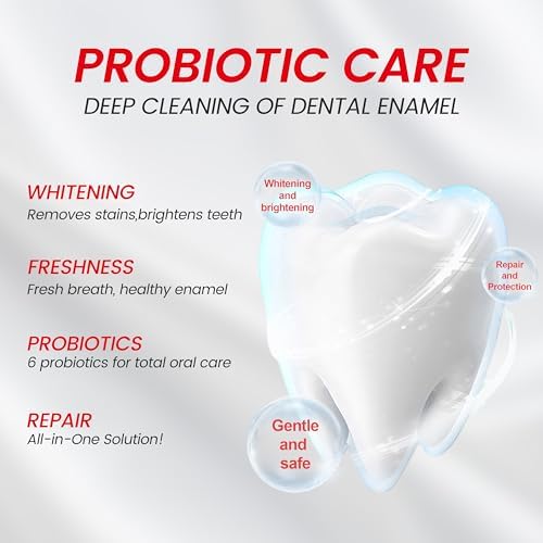3-Pack SP-6 Whitening Toothpaste | 6 Probiotics for Oral Health | Plaque Protection & Fresh Breath | Free SP-6 Cooling Toothpaste
