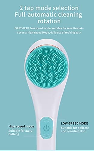 Body Brush Rechargeable, Electric Body Brush Set, Scrubber Shower Brush with Long Handle, Spin Skin Brush with 6 Brush Heads for Cleanse, Massage, exfoliate and Pamper Your Skin in The Shower