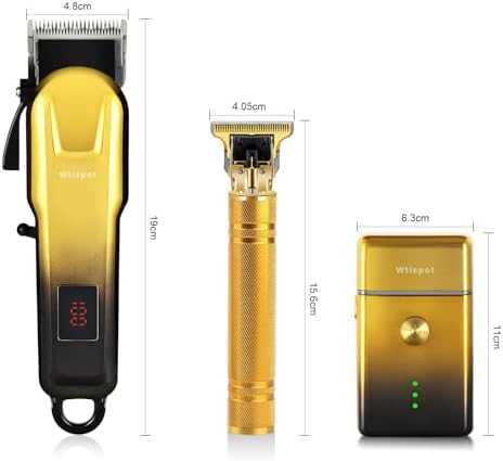 Hair Clippers Set for Men,Hair Clipper Trimmer with LED Display, Professional Cordless Hair Clipper Shaver Beard Trimmer, Hair Cutting Machine for Men, Holiday Gift for Him Father's Day Gift