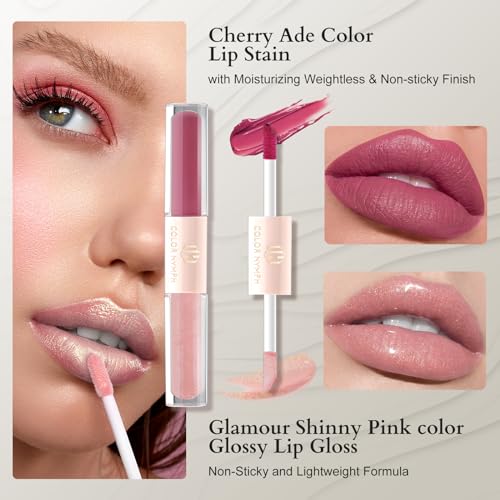 Color Nymph Beginners Makeup Kit For Girls Makeup Set for Teen Full Face Makeup Kit For Women with Cosmetic Bag included 9 Color Eyeshadow Palette Concealer Liquid Blush Eyeliner Lipgloss