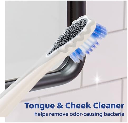 Colgate 360 Floss Tip Sonic Powered Battery Toothbrush, 2 Pack with Floss Tip Refill Heads