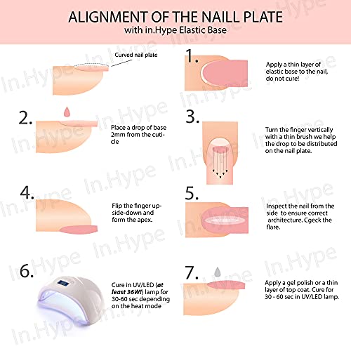 IN.HYPE Rubber Base Coat UV/LED Curable. Soak Off (Elastic)