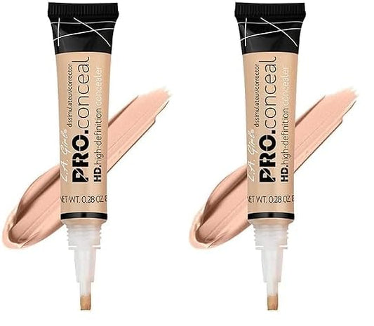 L.A. Girl Pro Conceal HD Concealer, Classic Ivory, 0.28 Ounce (Pack of 2)