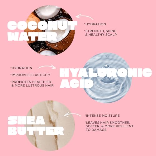 Cake Beauty Moisturizing Conditioner, The Care Taker – Hydrates and Replenishes Dry Hair – With Coconut Water, Hyaluronic Acid & Shea Butter - For All Hair Types - 296 ml