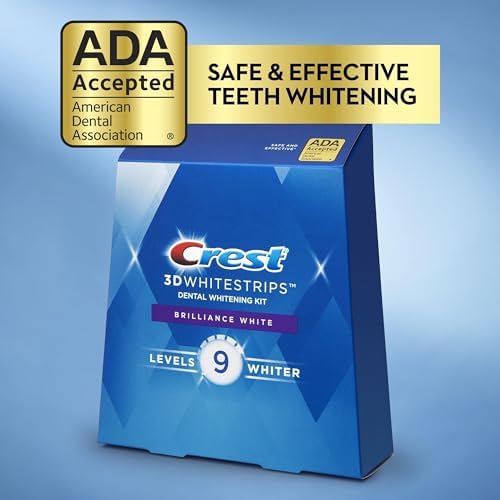 Crest 3D Whitestrips Brilliance White, 32 Strips = 16 Treatments (Each with 1 Upper/1 Lower).