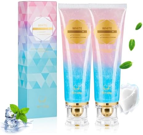 2 - Pack Niacinamide Whitening Toothpaste - Whitens Teeth, Strengthens Enamel, Removes Stains - for Sensitive Teeth (2 x 100g)