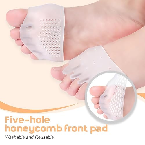 Hyggear Silicone Toe Separators for Women – 2025 New 4 Pairs Hygear Toe Separators for Overlapping Toes Foot Corrector, Soft and Breathable Toe Separators for Men and Women (Mix)