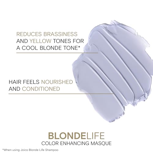 Joico Blonde Life Color Enhancing Masque | For Blonde Hair | Color Depositing Treatment | Maintain Unique Blonde Tones | Fortified With Monoi & Tamanu Oil