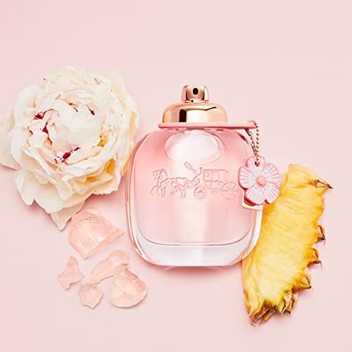 Coach Floral Eau de Parfum 2 Piece Set - 1.7 fl. oz. Spray, 0.25 fl. oz. Purse Spray - Long Lasting Fragrance with notes of Pineapple Sorbet, Peony & Crystal Musks - Floral & Fruity