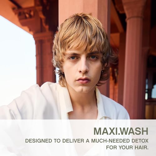 KEVIN.MURPHY MAXI.WASH - Detox Shampoo - Removes Build-Up & Minerals - Colour Safe Shampoo - Also a Scalp Shampoo - Sulphate Free & Paraben Free - 250 mL / 8.4 fl oz