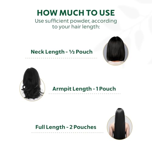 INDUS VALLEY Bio Organic 100% Pure Indigo Powder & Herbal Henna Powder Hair Color Combo Kit for Natural Hair Dyeing - Black, Indigo - 100 gm Each, Without Preservatives