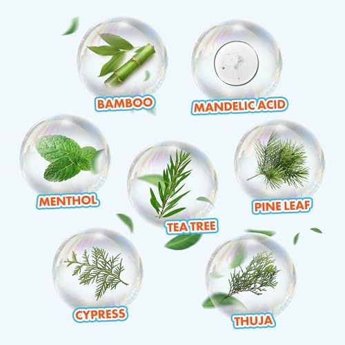 Daily Foaming Foot Shampoo | Moisturizing Foamy Foot Shampoo Spray w/Tea Tree Oil | Athletes Foot Spray Wash Foot Odor Eliminator w/Gentle Exfoliation | Smelly Feet Solutions (10.34 fl oz)