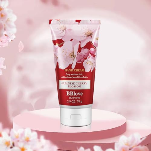 Hand & Body Cream Gift Set, Hand Lotion Set Deeply Moisturizing for Rough Hands, Best Gift Ideas for Women,Travel Size, Japanese Cherry Blossom