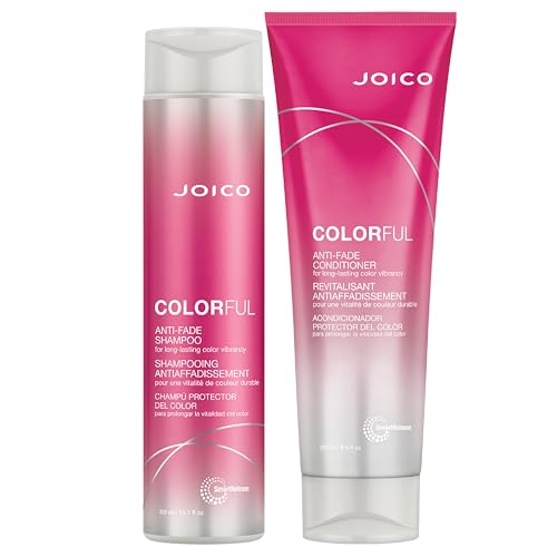 Joico Colorful Anti-Fade Shampoo and Conditioner Set | Preserve Hair Color | Long-Term Vibrancy | For Color-Treated Hair