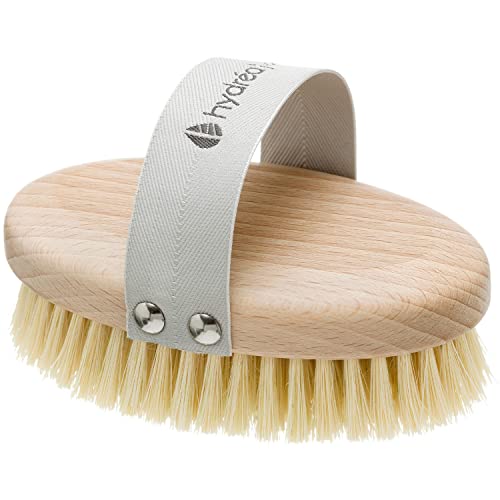 Hydrea London Dry Brushing Body Brush with Cactus Bristle - Cellulite Remover, Vegan Best Dry Brush for Flawless Skin, Helps Improve Lymphatic Drainage - FSC® Certified Beechwood.