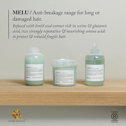 Davines MELU Hair Shield, Heat Protection, Soft And Shiny Results For All Hair Types, 8.42 Fl Oz