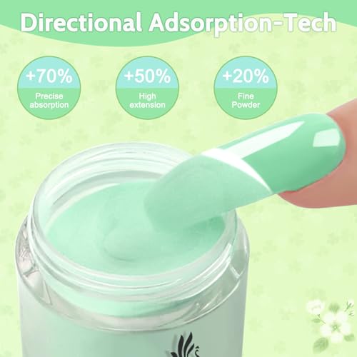 Lavender Violets 62 Pcs Dip Powder Nail Kit Starter, 48 Colors Nude Pink Brown Red Green Blue Purple Glitter with Dip Powder Liquid Set and Essential Manicure Tools for Nail Art Designs G902