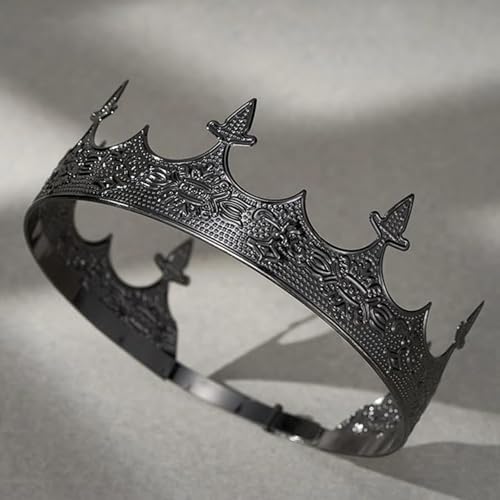 King Crown for Men Crowns Tiara for Birthday Party Costume