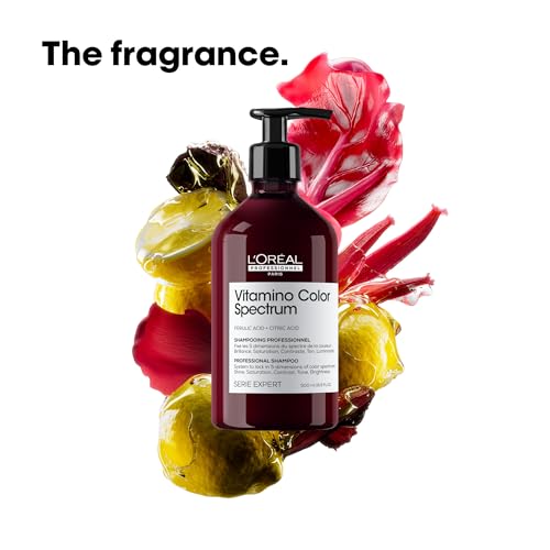 L'Oréal Professionnel Paris Vitamino Color Spectrum Shampoo - Maintains Day 1 Color Vibrancy, Provides Ultra High Glass Shine For All Colored Hair, Gently Cleanses & Nourishes, Color Toning Shampoo