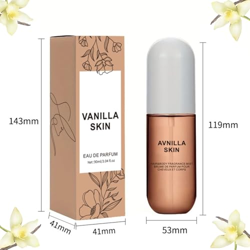 Heavy Cream & Vanilla Perfume Fragrance Mist, Sweat-Proof Portable Elegance, Body Spray for Men Long-Lasting Scent, for Hair & Body Vanillas Skin Hair Perfume (1)