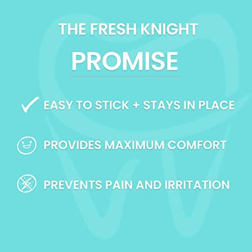 Braces Wax, 50 Premium Orthodontic Strips - Unscented & Flavorless with Color Cases and Storage. 10 Pack, Fresh Knight (Colors)