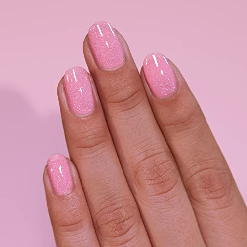 ILNP Holding Hands - Delicate Pink Holographic Jelly Nail Polish