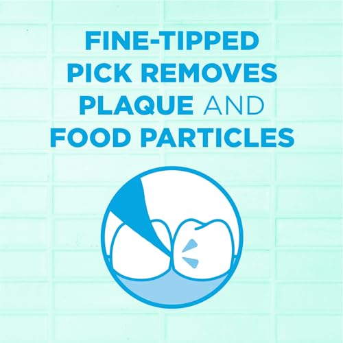 GUM Advanced Care Floss Picks - Dental Flossers for Adults with Vitamin E and Fluoride - Extra Strong Shred-Resistant Dental Floss, Easy Grip Handle, Fresh Mint Flavor, 90 Count (Pack of 6)