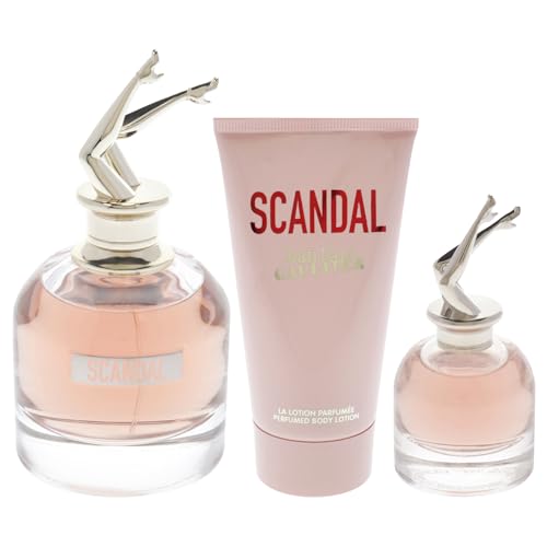 Jean Paul Gaultier Scandal for Women - 3 Pc Gift Set 2.7oz EDP Spray, 0.20oz EDP Spray, 2.5oz Perfumed Body Lotion