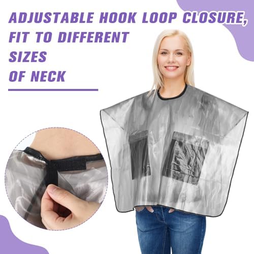 Cuffbow 2 Pcs Waterproof Post Surgery Shower Capes Post Mastectomy Must Haves Garment for Mastectomy Chest Shoulder Surgery Recovery Shower Protection