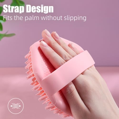 2Pcs Silicone Body Scrubber, Exfoliating Body Scrubber for Sensitive Skin, Silicone Scrubber Body, Silicones Body Brush for Showering