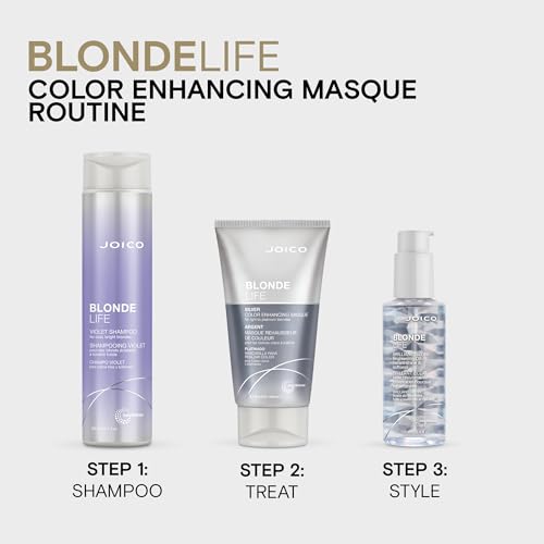 Joico Blonde Life Color Enhancing Masque | For Blonde Hair | Color Depositing Treatment | Maintain Unique Blonde Tones | Fortified With Monoi & Tamanu Oil