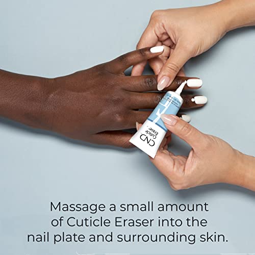 CND Cuticle Couple, SolarOil + Cuticle Eraser, Natural Blend Oils, Moisturizes and Conditions Skin, Gentle Exfoliator, 0.5 fl oz.