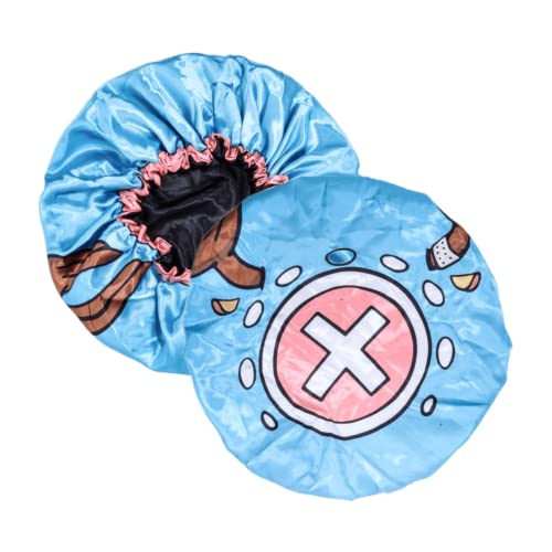 Anime Bonnet with Elastic Soft Band Adjustable Women and Men Silky Bonnets for Sleeping Comfortable Satin Fabric, Tonychpper