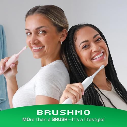 Brushmo Gum Care Sensitive Replacement Toothbrush Heads, Compatible with Philips Sonicare Click-on Toothbrush Handles, 8 Standard Heads, Extra Soft Dupont Bristles for Sensitive Teeth, BM658, White