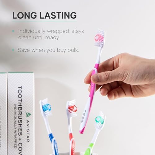 Bulk Toothbrushes Pack - 148 Individually Wrapped Toothbrushes for Travel, Hotels, AirBnB Guests, Relief Missions, and Donations - Disposable Toothbrush Pack for Adults and Kids