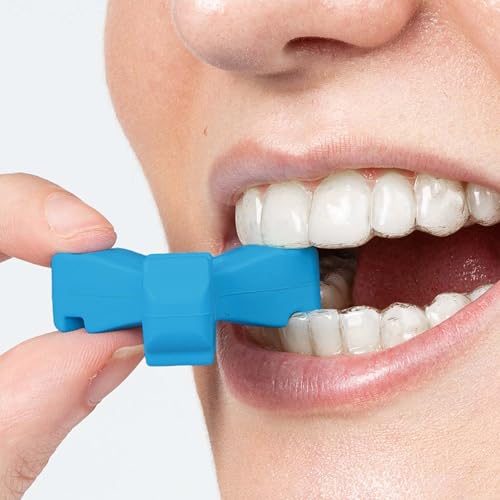 Invisalign Munchies EPS Aligner and Retainer Tray Seaters, Aligner Chewies (Pack of 2) (Blue)