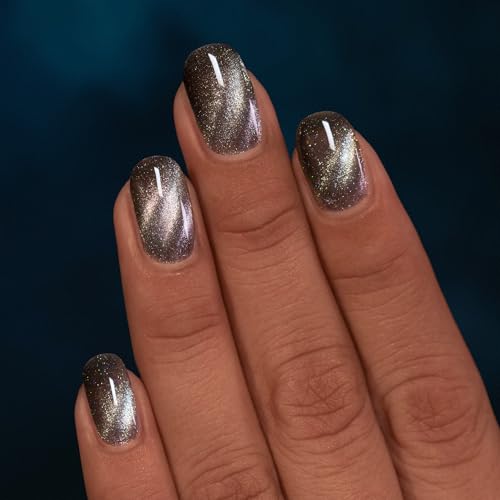ILNP Moonlit - Charcoal Magnetic Holographic Nail Polish - Vegan, Cruelty Free, Non Toxic