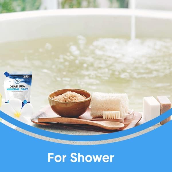 Dead Sea Salts for Soaking, Mineral Salt for Bath, Spa, Shower – More Minerals Than Epsom Salt, Pure and Natural Bath Salt for Foot Soak, Fine Salt Mined from Dead Sea