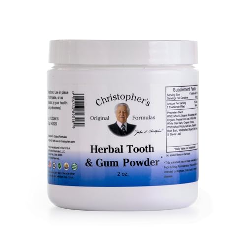 Christopher's Original Formulas Herbal Tooth & Gum Powder | Natural Oral Care Powder | Plant-Based Alternative to Toothpaste