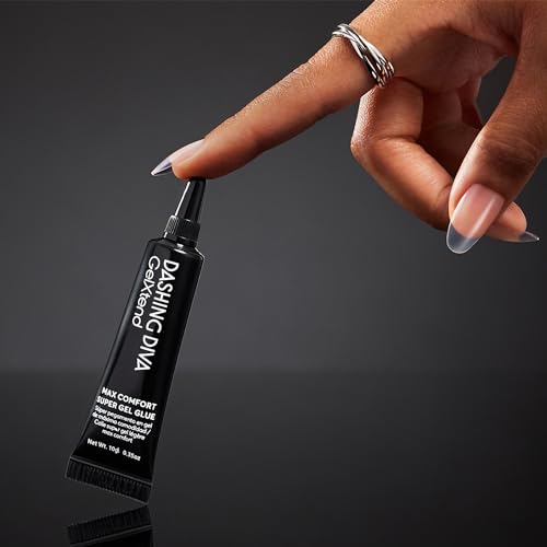 Dashing Diva Super Gel Glue - GelXtend Nail Glue for Nail Tips - Superior Adhesion, No Primer Needed - 10g