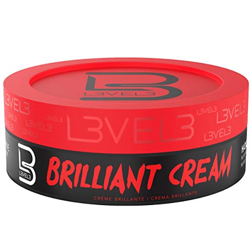 L3 Level 3 Brilliant Cream - Improves Hair Texture and Shine - Delivers a Natural Hair Style Look Hydrates your Hair