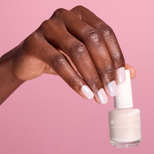 Dazzle Dry Nail Lacquer (Step 3) - Artisan - An off white iridescent with a blue flash. Semi-sheer shimmer. (0.5 fl oz)