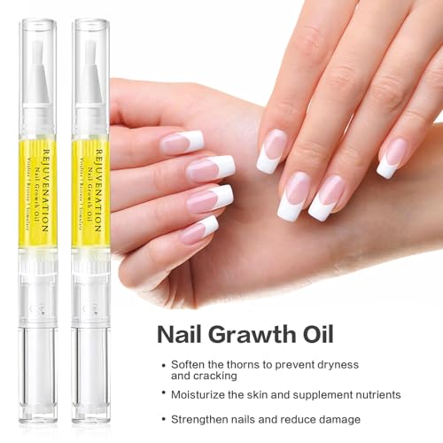 Brother Cosmetics Nail Growth & Repair Oil - Natural Rejuvenation, Instant Nail Strength (2PCS)