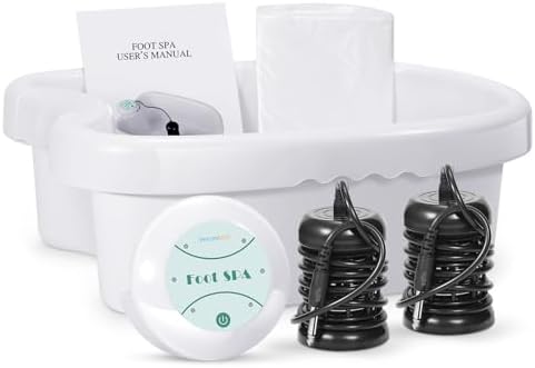 Ionic Foot Bath Detox Machine, Ion Cleanse for Home Use, Salon, Beauty SPA Club (2 Arrays, 100 Liners) Green