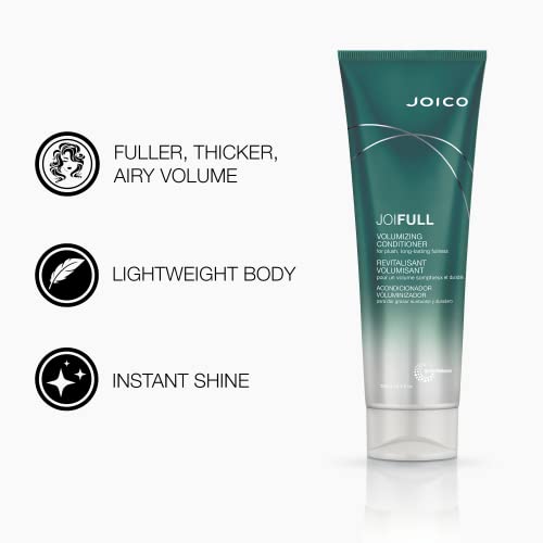 Joico JoiFULL Volumizing Shampoo & Conditioner Set| For Fine, Thin Hair | Add Instant Body | Long-Lasting Fullness | For Thicker Bouncier Hair | Boost Shine| Infused With Lotus Flower & Bamboo Extract
