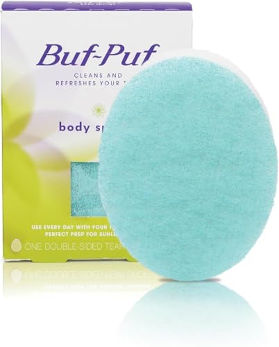 Buf-Puf Body Sponge, Bath Sponge, Dermatologist Developed, Cleanses Skin of Dirt, and Excess Oil, Reusable, Exfoliating, 2 Count