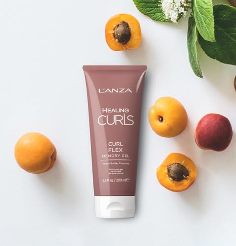 L'ANZA Healing Curls Curl Flex Memory Gel - Curl Gel for Curly Hair - Creates Strong, Long-Lasting and Touchable Hold with Sulphate Free, Paraben Free Formula