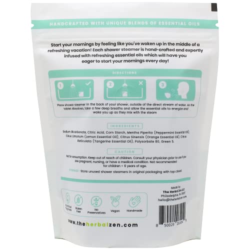 Bulk Shower Steamers with Essential Oils Combo Set by The Herbal Zen (3 Packs of 10 tablets, Value Set), Bulk Shower Bombs, Relaxation Gift for Women and Men, Birthday Gifts, Mothers Day Gift
